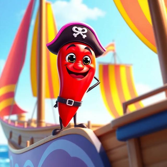 Book cover of the story titled: The Adventures of Captain Chili Peppers