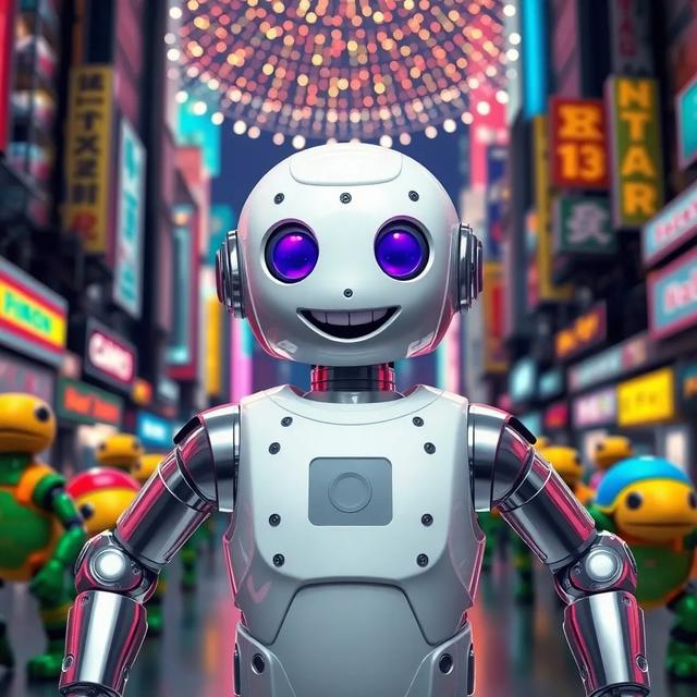 Book cover of the story titled: The Adventures of Robo and Friends