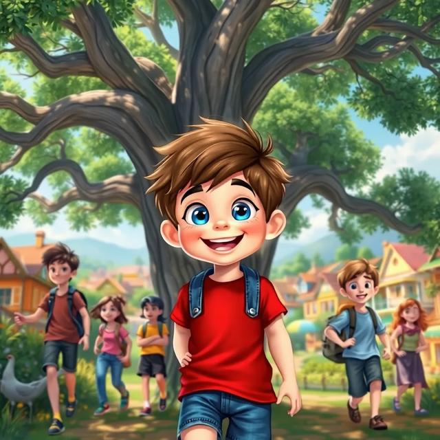 Book cover of the story titled: The Adventurous Days of Benny the Brave