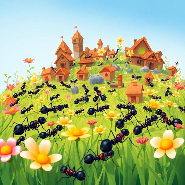 Book cover of the story titled: The Amazing Ant Adventure