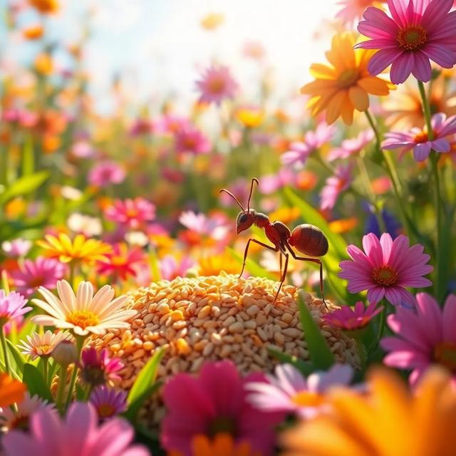 Book cover of the story titled: The Ant and the Grasshopper