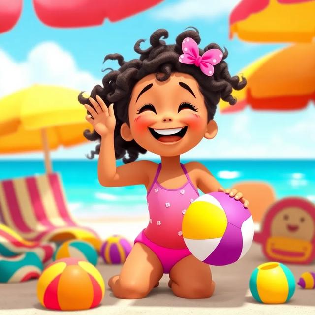 Book cover of the story titled: The Beach Adventure of Mia, Leo, and Sara
