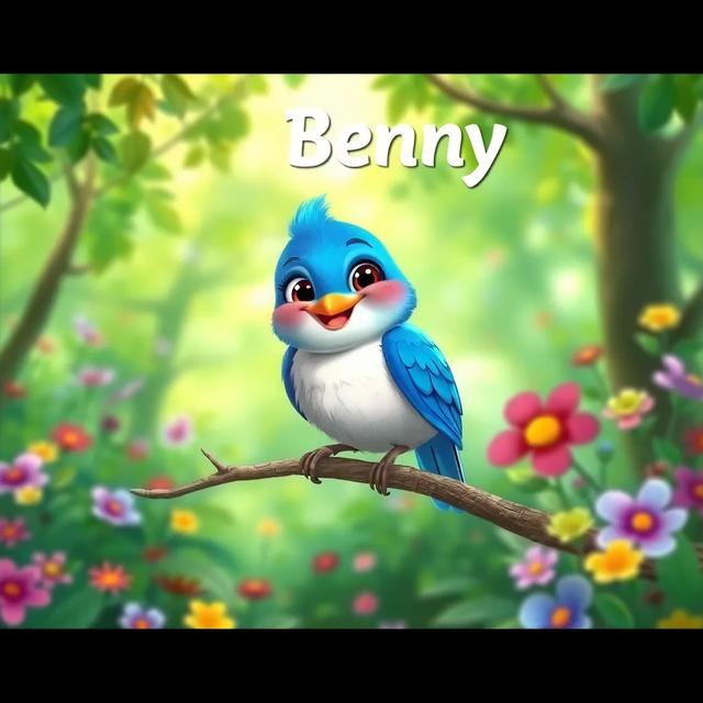 Book cover of the story titled: The Birthday Bluebird