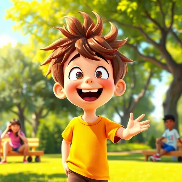 Book cover of the story titled: The Boy Who Always Interrupts