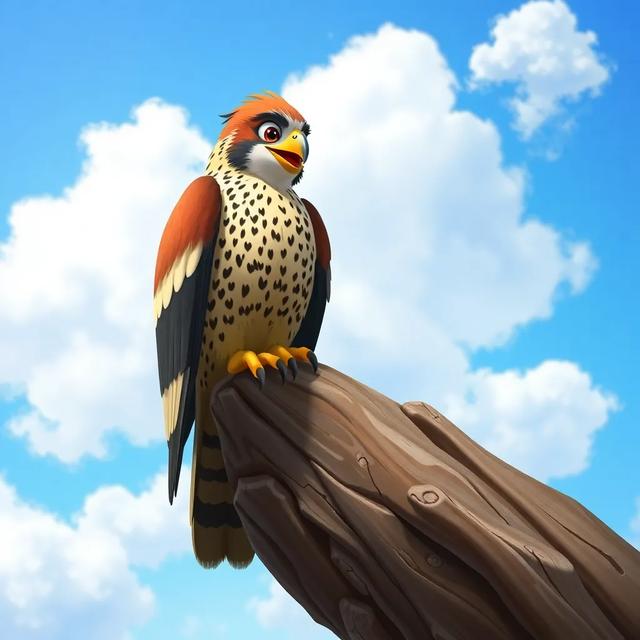 Book cover of the story titled: The Brave Falcon's Flight