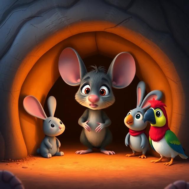 Book cover of the story titled: The Brave Little Mouse