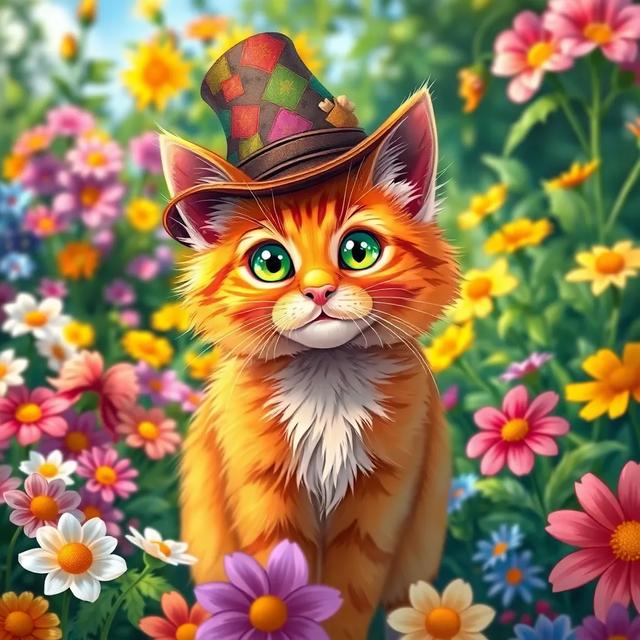 Book cover of the story titled: The Cat in the Magic Hat