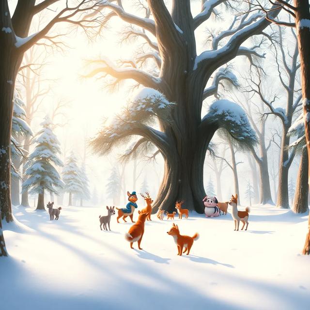 Book cover of the story titled: The Christmas Tree Surprise