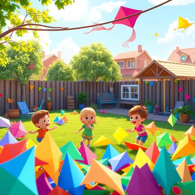 Book cover of the story titled: The Colorful Kite Festival