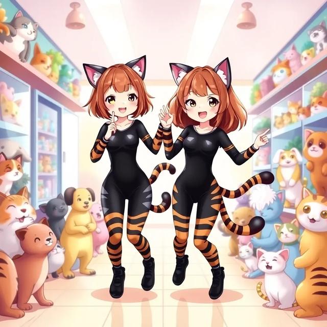Book cover of the story titled: The Curious Cats at the Pet Shop