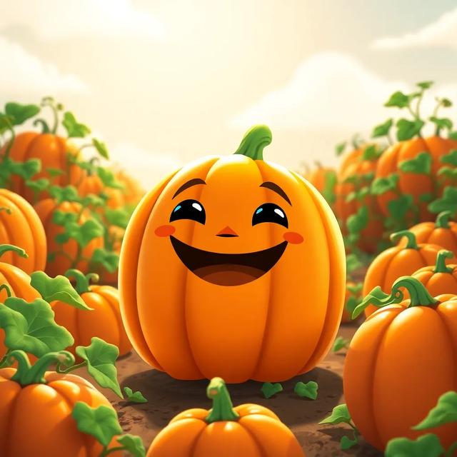 Book cover of the story titled: The Dancing Pumpkin