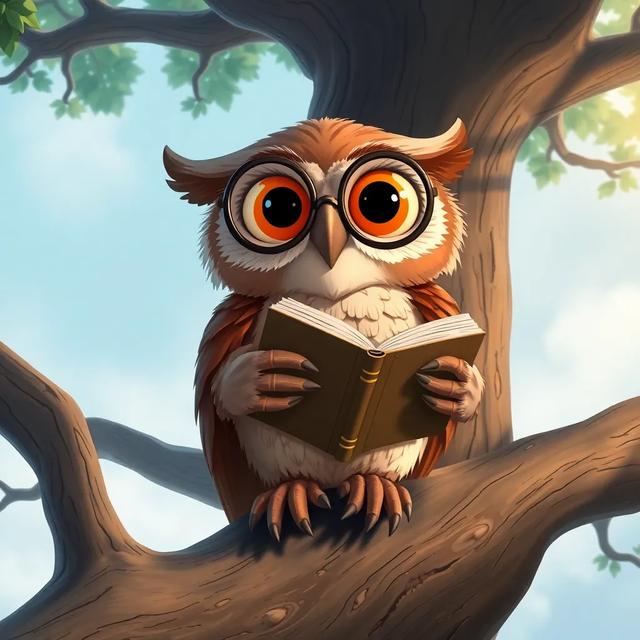 Book cover of the story titled: The Dream of the Wise Owl and the Friendly Octopus