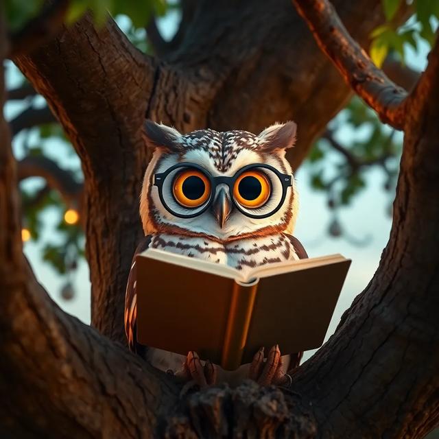 Book cover of the story titled: The Dreaming Owl and the Dancing Octopus