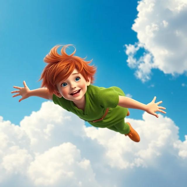 Book cover of the story titled: The Enchanted Adventures of Peter Pan