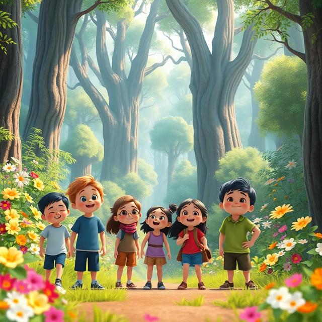 Book cover of the story titled: The Enchanted Forest Adventure