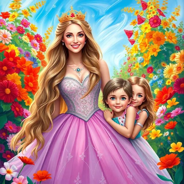 Book cover of the story titled: The Enchanted Kingdom of Queen Kristen and King Justin