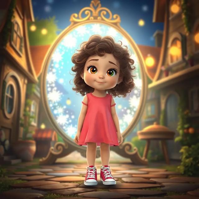 Book cover of the story titled: The Enchanted Mirror