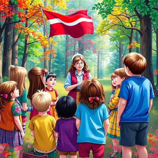 Book cover of the story titled: The Flag Hunt