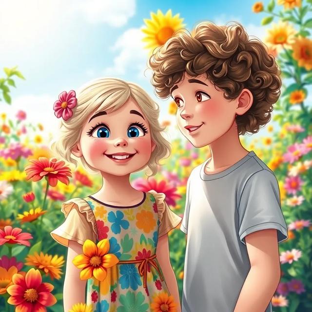 Book cover of the story titled: The Flower-Flying Adventure