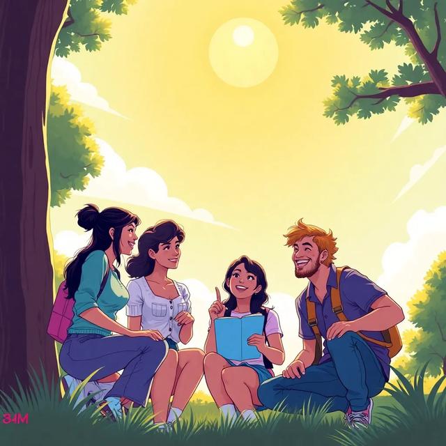 Book cover of the story titled: The Four Friends and Their Unique Ideas