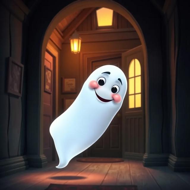 Book cover of the story titled: The Friendly Ghost’s Garden