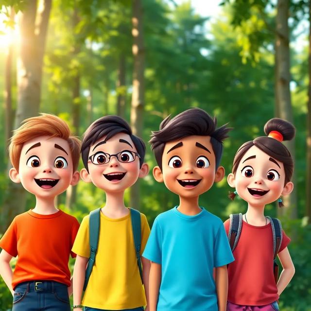 Book cover of the story titled: The Great Adventure of Sam and Friends