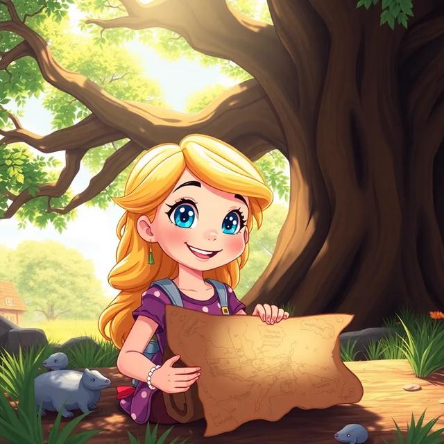 Book cover of the story titled: The Hidden Treasure of Friendship