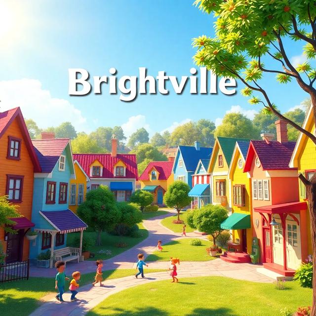 Book cover of the story titled: The Invisible Guardian of Brightville