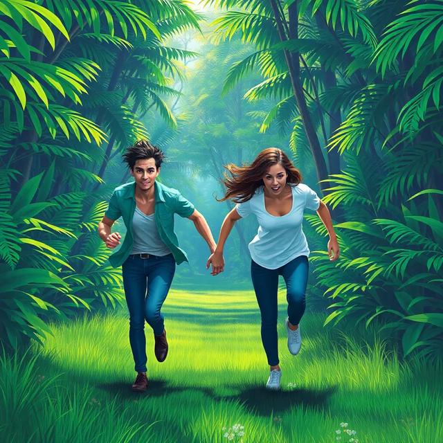 Book cover of the story titled: The Jungle Retreat Escape