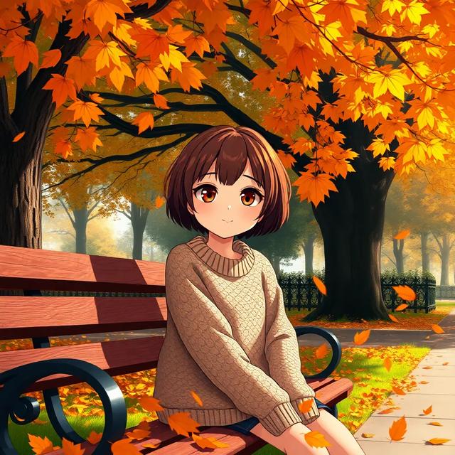 Book cover of the story titled: The Last Leaf of Autumn