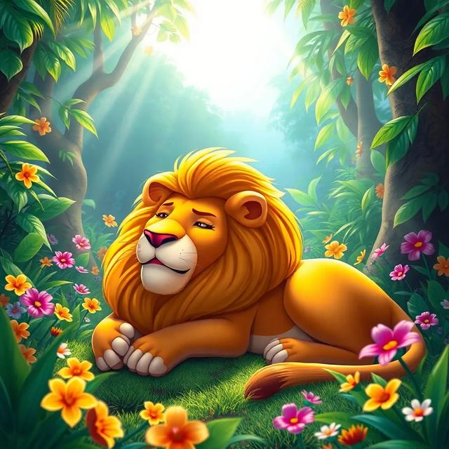 Book cover of the story titled: The Lion and the Mouse