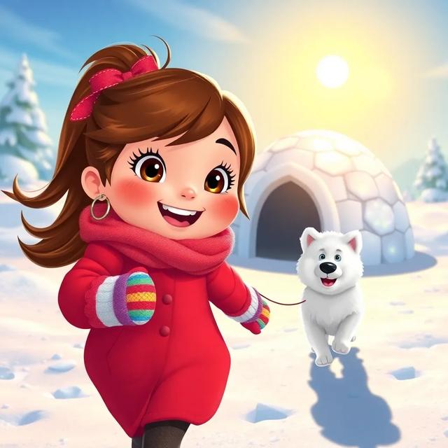 Book cover of the story titled: The Little Igloo Adventure