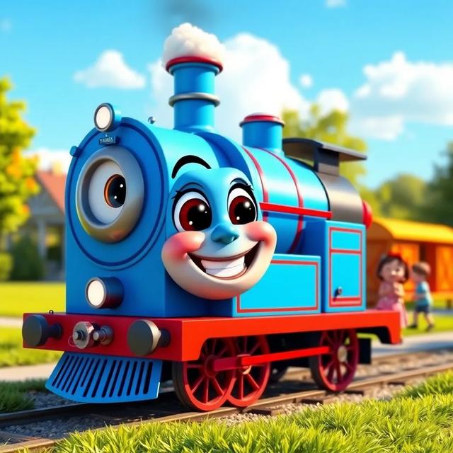 Book cover of the story titled: The Little Magic Train