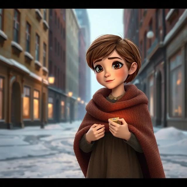 Book cover of the story titled: The Little Match Girl