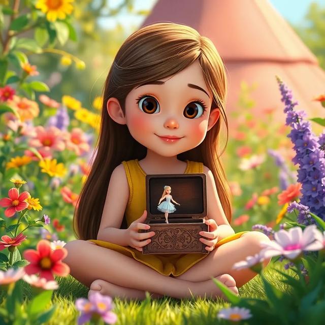 Book cover of the story titled: The Little Music Box