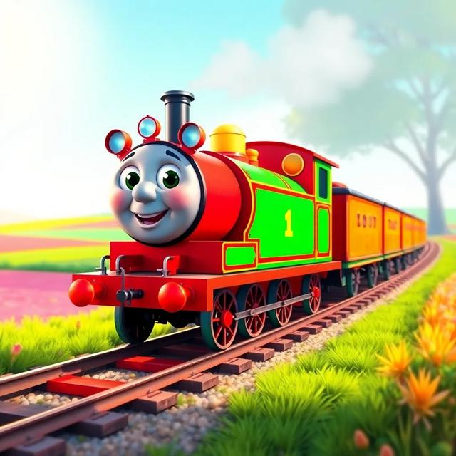 Book cover of the story titled: The Little Train's Journey