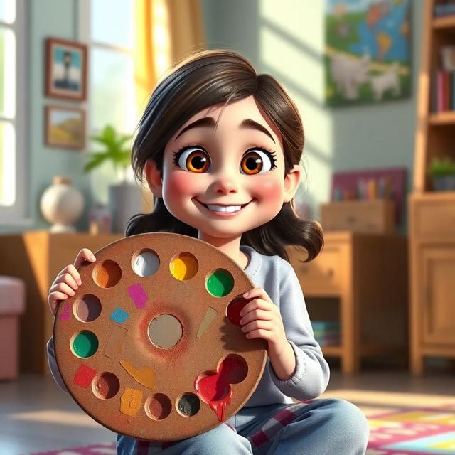 Book cover of the story titled: The Magic Paint Palette