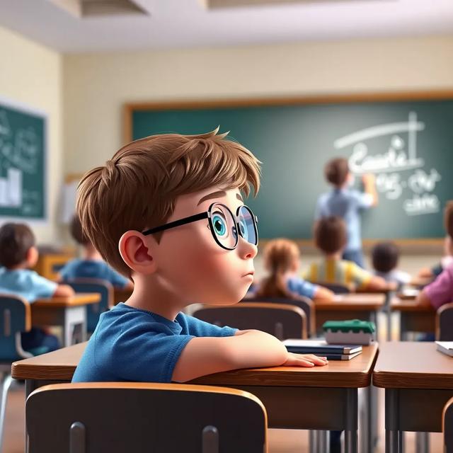 Book cover of the story titled: The Magical Blackboard