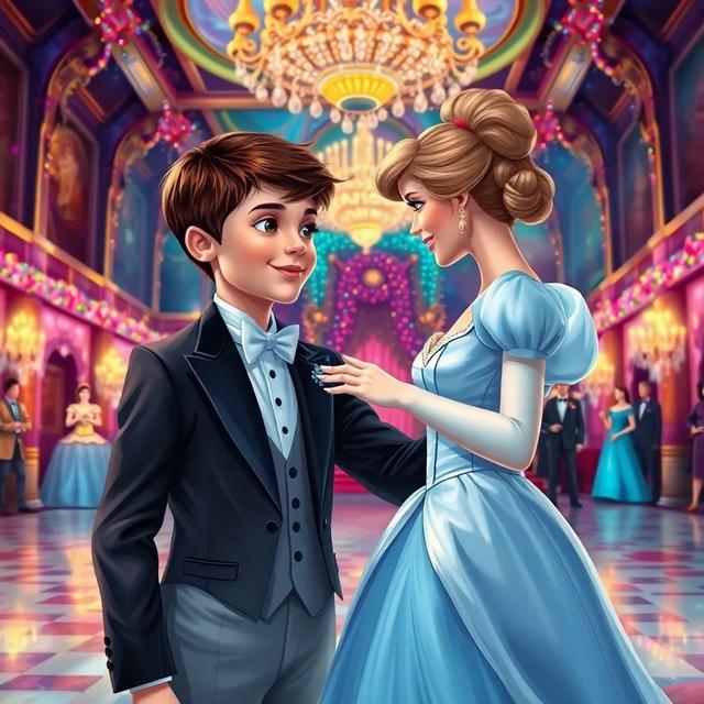 Book cover of the story titled: The Midnight Dance of Michael and Cinderella