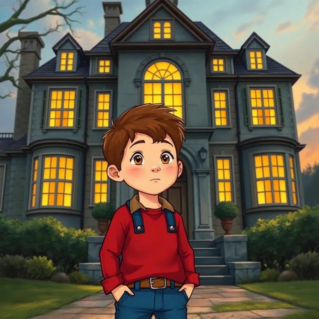 Book cover of the story titled: The Mystery of the New House