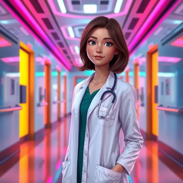 Book cover of the story titled: The Night Doctor and Her Dream