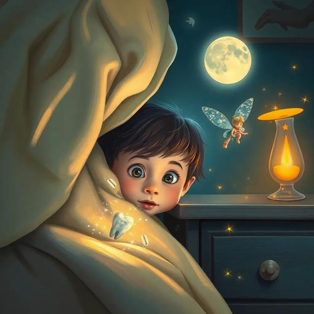 Book cover of the story titled: The Night I Saw the Tooth Fairy