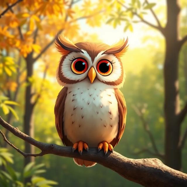 Book cover of the story titled: The Owl and the Octopus