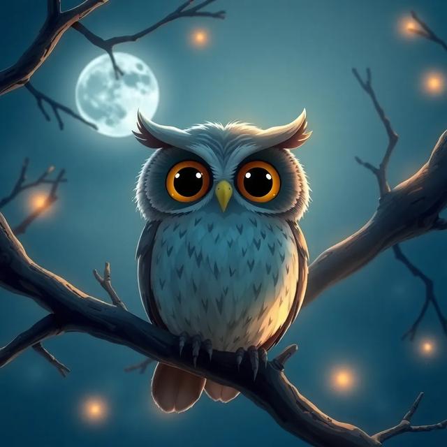 Book cover of the story titled: The Owl and the Octopus