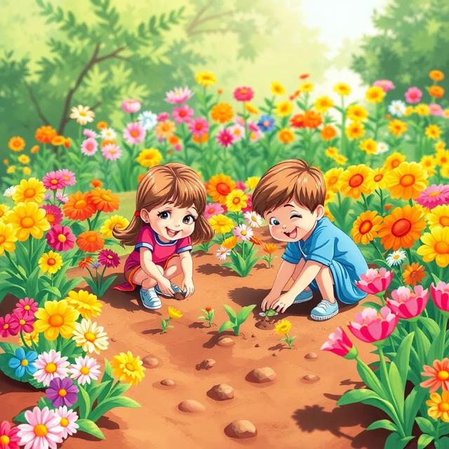 Book cover of the story titled: The Peaceful Garden
