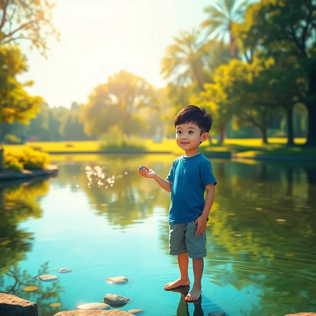 Book cover of the story titled: The Pebble in the Pond: Ripples of Impact
