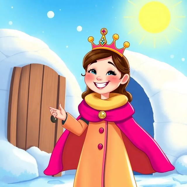 Book cover of the story titled: The Queen in the Igloo