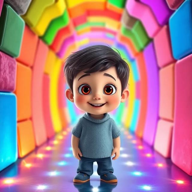 Book cover of the story titled: The Rainbow Maze Adventure