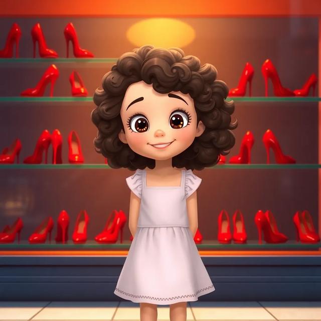 Book cover of the story titled: The Red Shoes