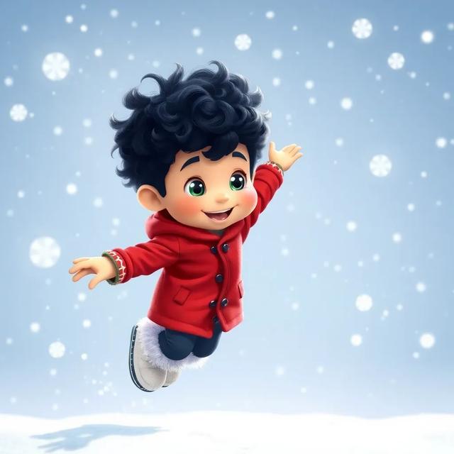 Book cover of the story titled: The Snowy Day Adventure